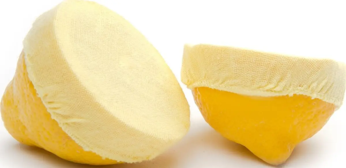 Fox Run Lemon Bags Set of 18 | Yellow Cotton Covers with Elastic Tops for Seed-Free Juicing - main product image