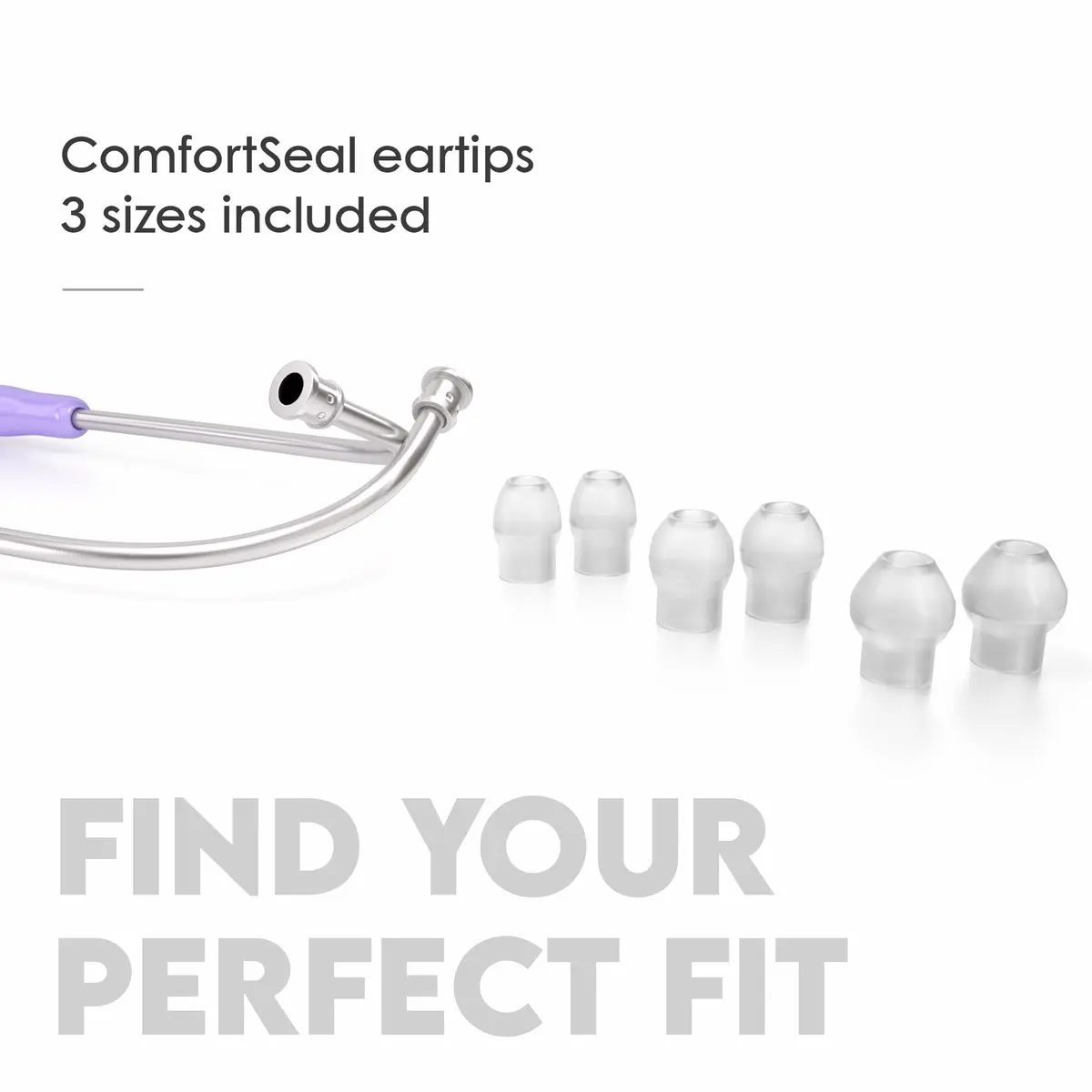 MDF Instruments MD One Stainless Steel Adult Stethoscope | Dual Head, Pastel Purple Tube, Silver Chestpieces - view 8
