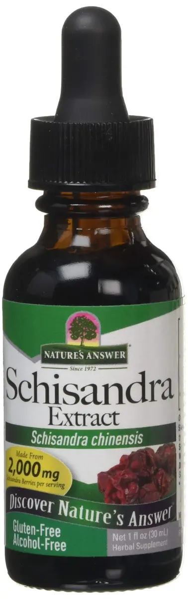 Nature's Answer Schisandra Berry 1oz | Alcohol-Free, Gluten-Free Herbal Supplement for Stress & Fatigue - main product image