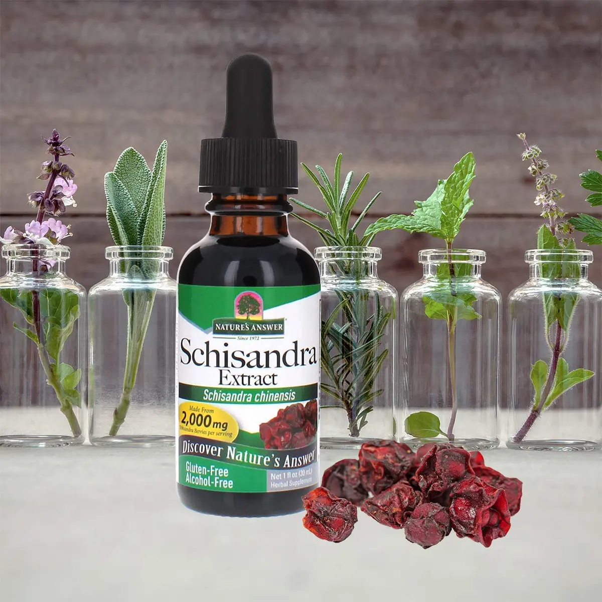 Nature's Answer Schisandra Berry 1oz | Alcohol-Free, Gluten-Free Herbal Supplement for Stress & Fatigue - view 3