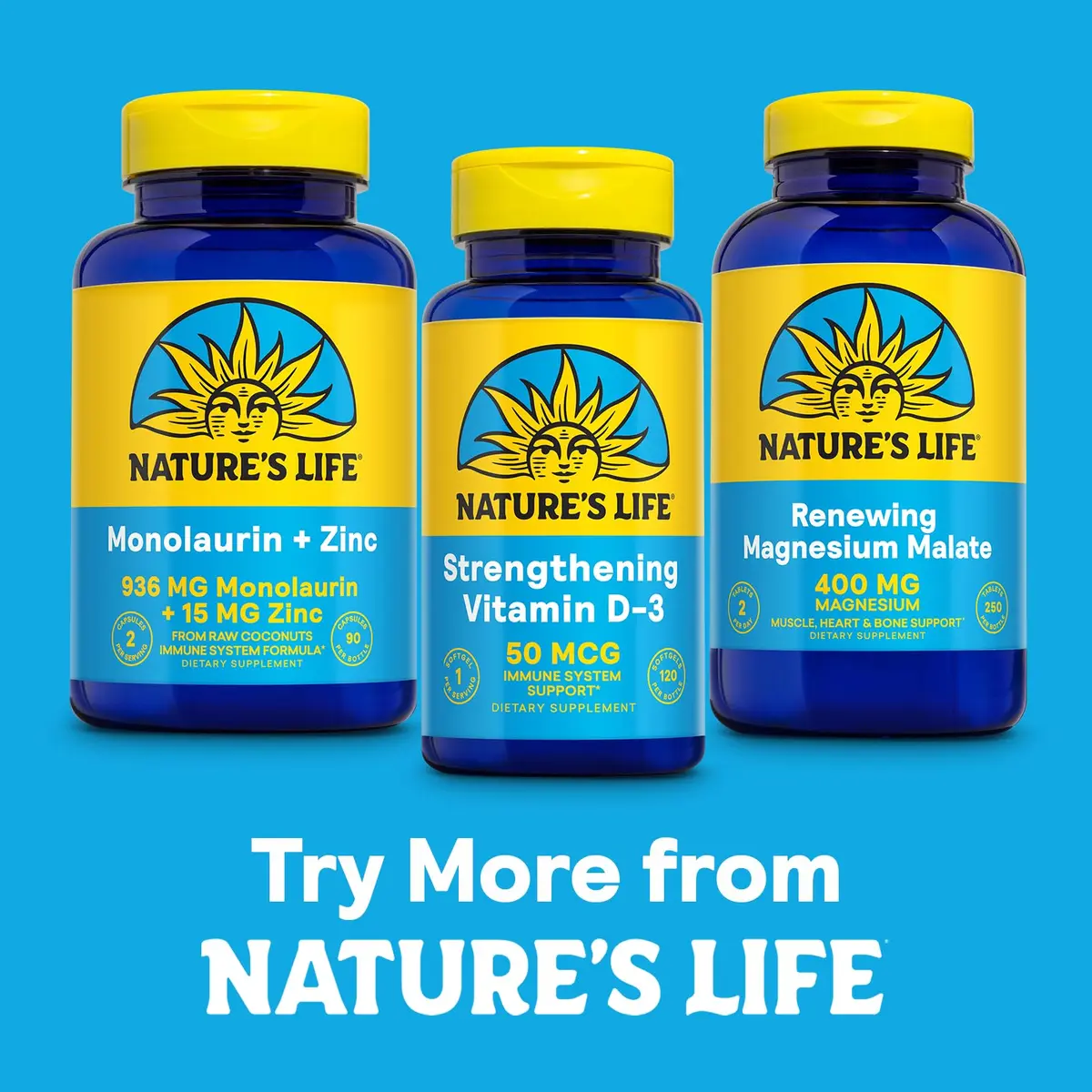 Nature's Life Magnesium Malate 400 mg | Supports Bones, Muscles & Heart (110c) - view 6