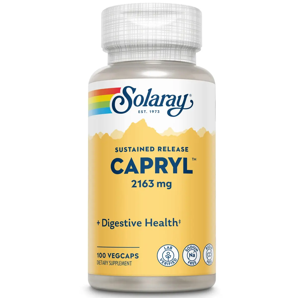 Solaray Capryl 100 Capsules | Mineral Support for Wellness & Ketogenic Lifestyle - main product image