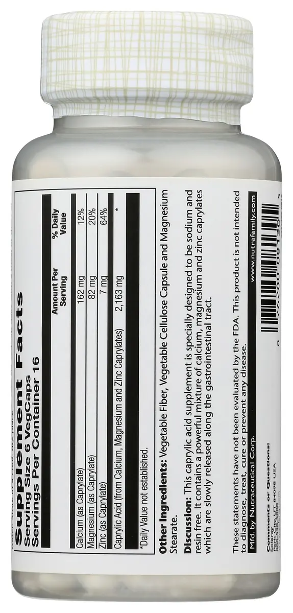 Solaray Capryl 100 Capsules | Mineral Support for Wellness & Ketogenic Lifestyle - view 4