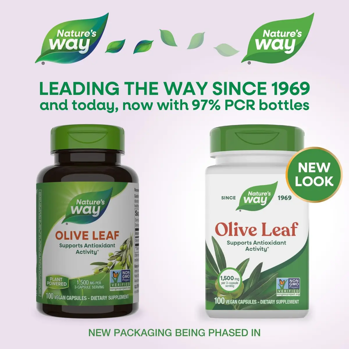 Nature's Way Olive Leaf Herbal Capsules 1500mg | Supports Antioxidant Activity, Vegan, Gluten-Free - view 2