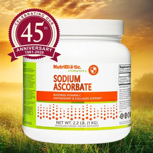 NutriBiotic Sodium Ascorbate Buffered Vitamin C Powder 2.2Lb | Vegan, Non-Acidic, Easy on Digestion - view 8