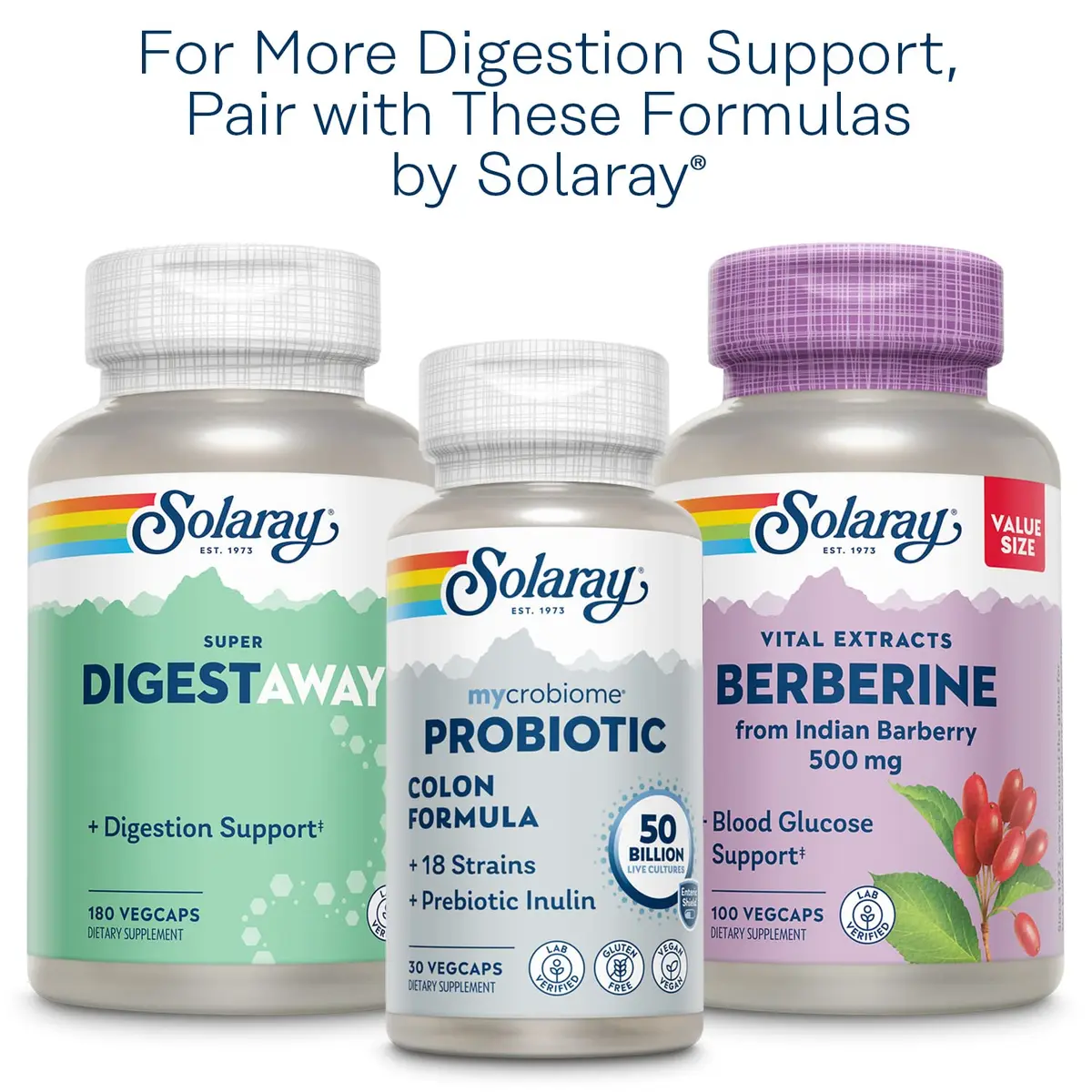 SOLARAY Cool Cayenne Pepper 40,000 HU | Digestion & Circulation Support, Lab Verified, 180 VegCaps - view 6