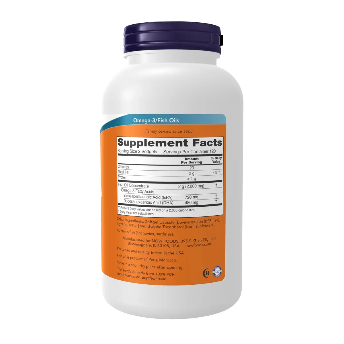 NOW Supplements Super Omega EPA 240 Softgels | Molecularly Distilled Fish Oil for Heart Support - view 2