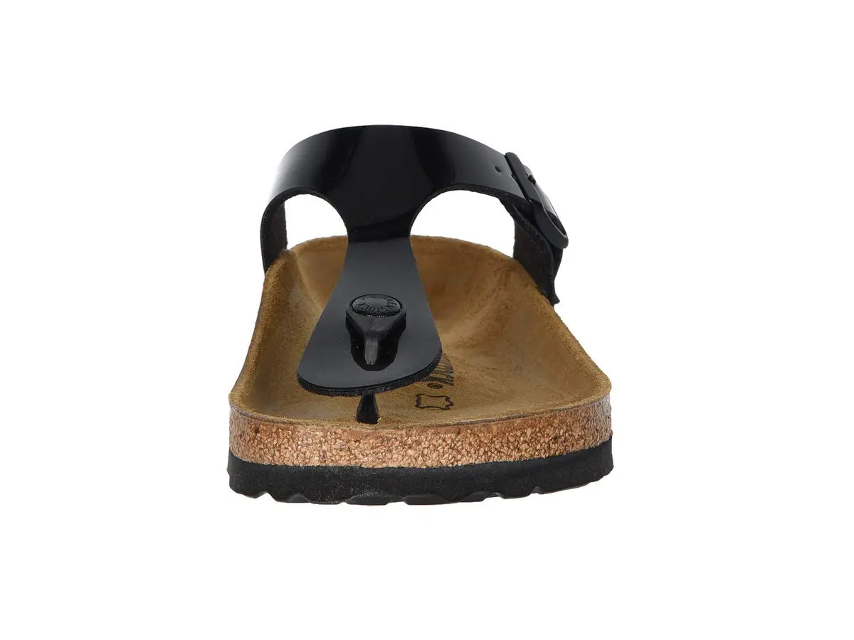 Birkenstock Gizeh - Birko-Flor & Birkibuc Black Patent EU 40 | Comfortable, Supportive Flip-Flops for Women - view 3