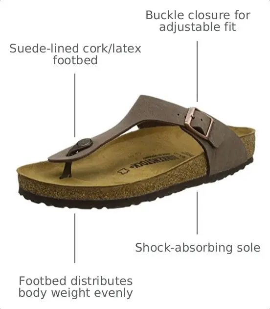 Birkenstock Gizeh - Birko-Flor™ & Birkibuc™ Mocha EU 37 | Classic Comfort & Style - view 2