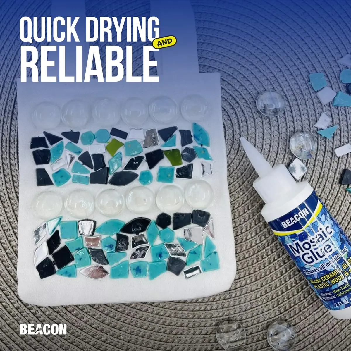 Beacon Mosaic Glue 59ml (2 Fl Oz) | Non-Toxic & Water Resistant for All Tiles & Surfaces - view 4