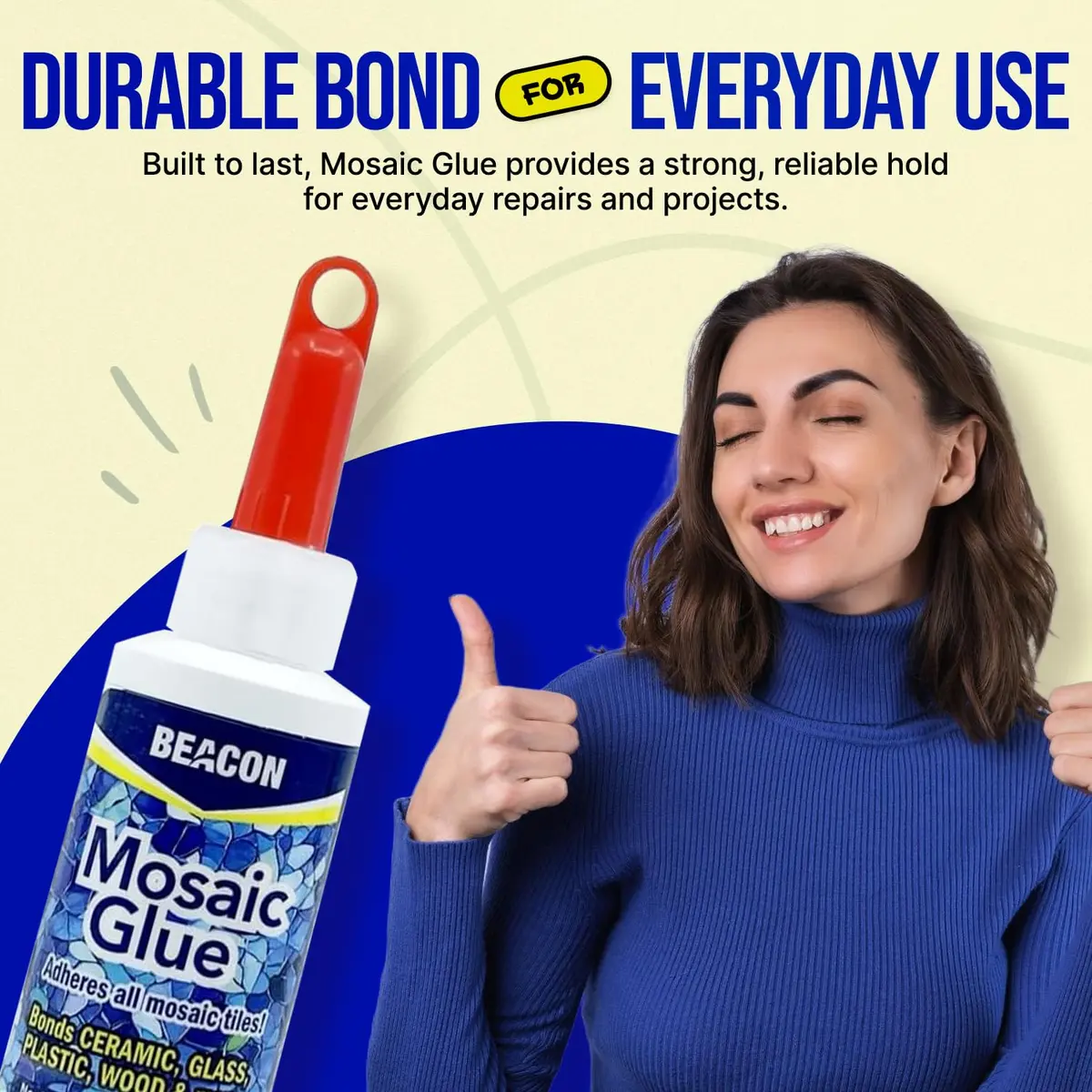 Beacon Mosaic Glue 59ml (2 Fl Oz) | Non-Toxic & Water Resistant for All Tiles & Surfaces - view 7