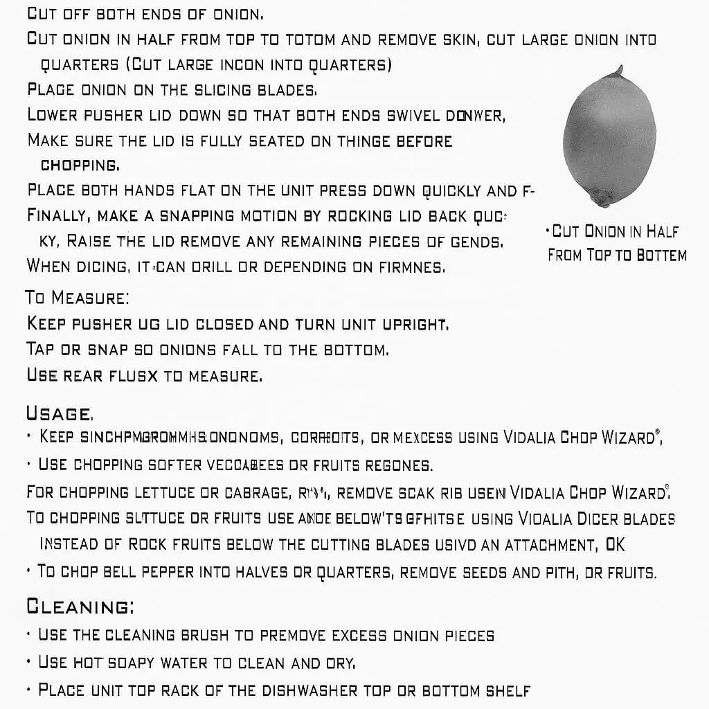 Vidalia Chop Wizard Vegetable Chopper 10.75 x 4.25 x 2.75 inches | Original As Seen On TV Food Dicer - view 7
