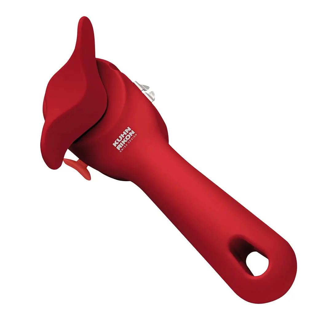 Kuhn Rikon Auto Safety LidLifter Can Opener with Ring-Pull Tool, 7.25 x 3.5 x 2 inches | Swiss Engineered for Safe, Smooth-Edge Can Opening - main product image