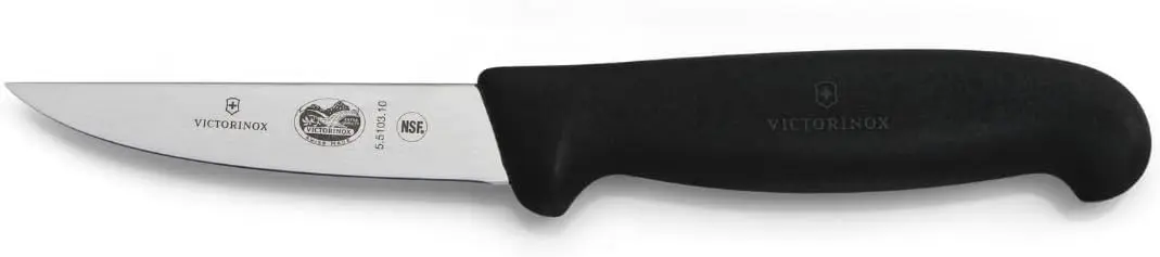 Victorinox 4" Boning Knife with Black Fibrox Handle | All-Steel Blade for Precise Meat Filleting - main product image
