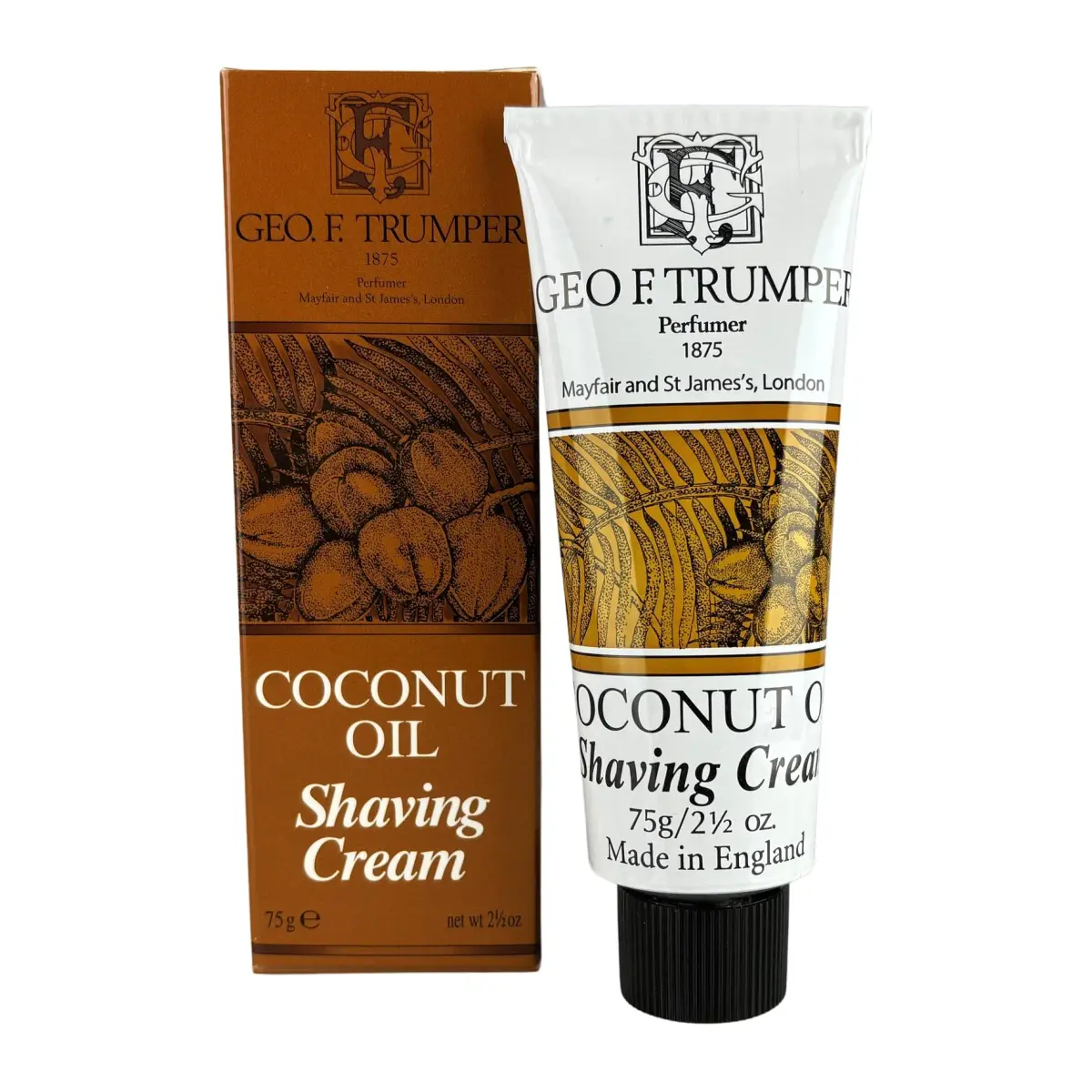 Geo F. Trumper Coconut Oil Soft Shaving Cream 75g (2.65 oz) | Rich Lather for Smooth Shaves - main product image