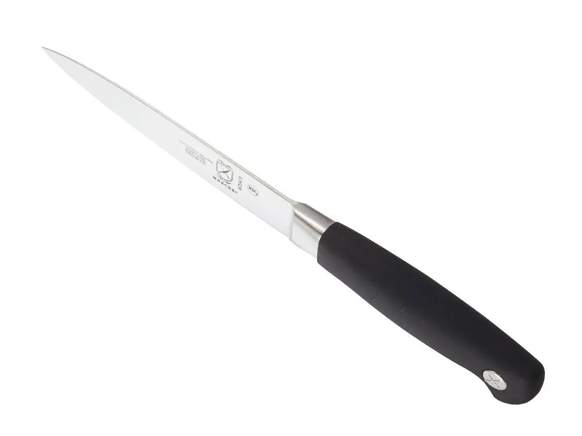 Mercer Culinary Genesis 5-Inch Utility Knife | German Steel, Non-slip Handle, Precision Forged - view 4