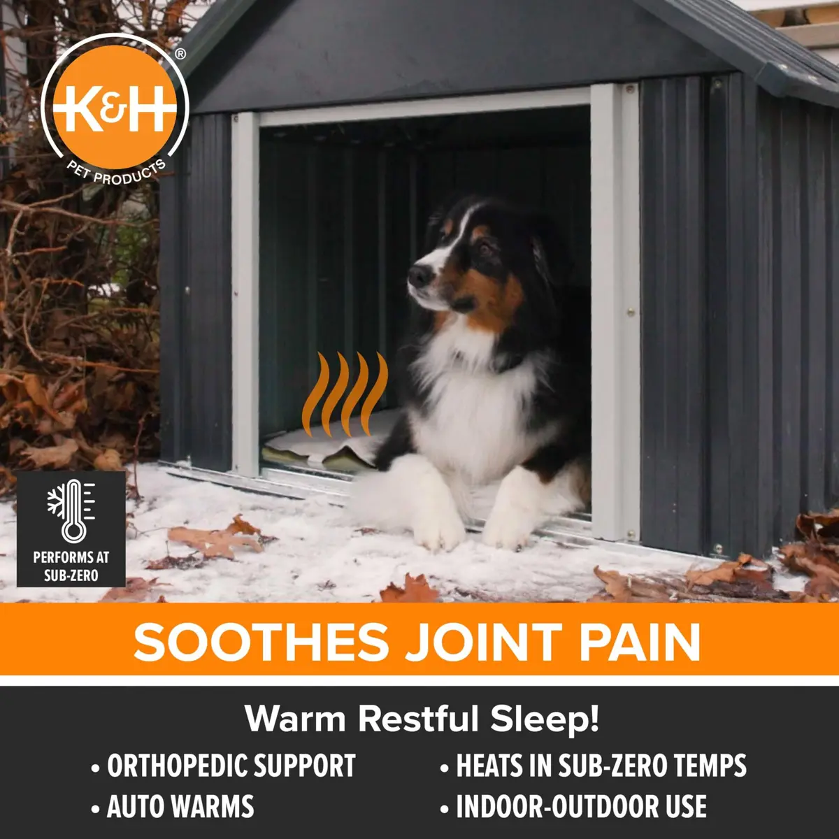 K&H Pet Products Lectro-Soft Outdoor Heated Bed 14x18in | Thermostatic, Waterproof, Safe - view 6