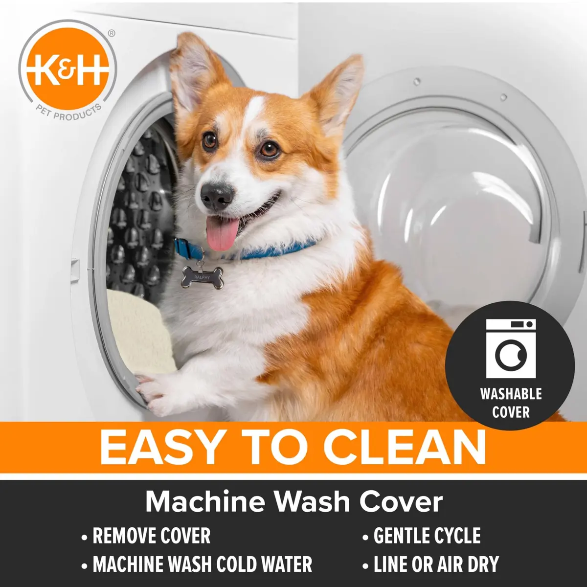 K&H Pet Products Lectro-Soft Outdoor Heated Bed 14x18in | Thermostatic, Waterproof, Safe - view 9