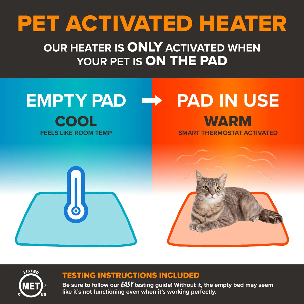 K&H Pet Products Lectro-Soft Outdoor Heated Bed 14x18in | Thermostatic, Waterproof, Safe - view 4