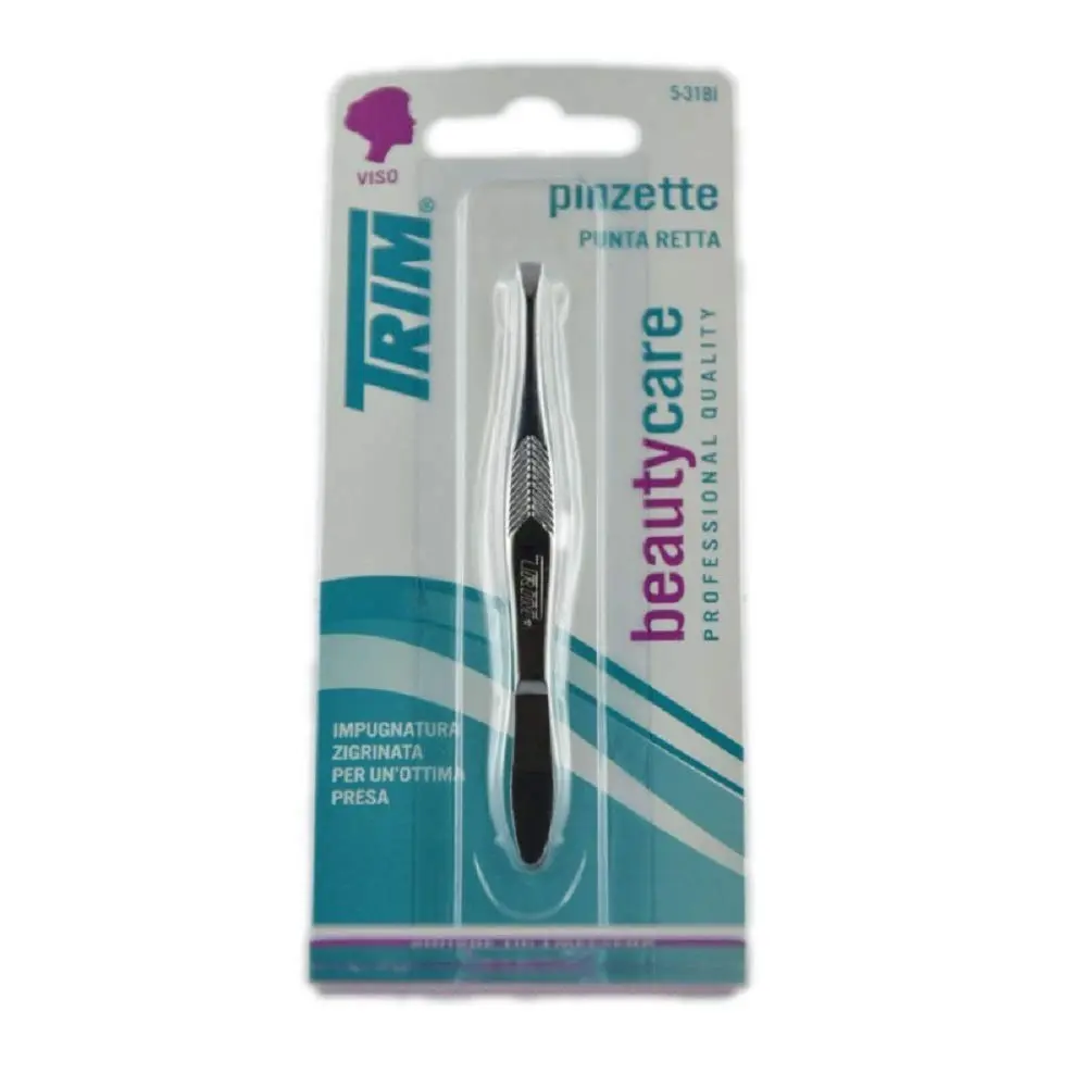 Trim Square Tip Tweezers, Pack of 2 | Precision Stainless Steel Tips for Hair & Splinter Removal - main product image