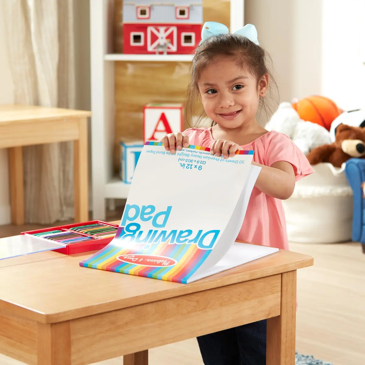 Melissa & Doug 9x12 Drawing Pad 50 Sheets Heavyweight Bond Paper | Large Kids Art Sketchbook for Creative Expression - view 5