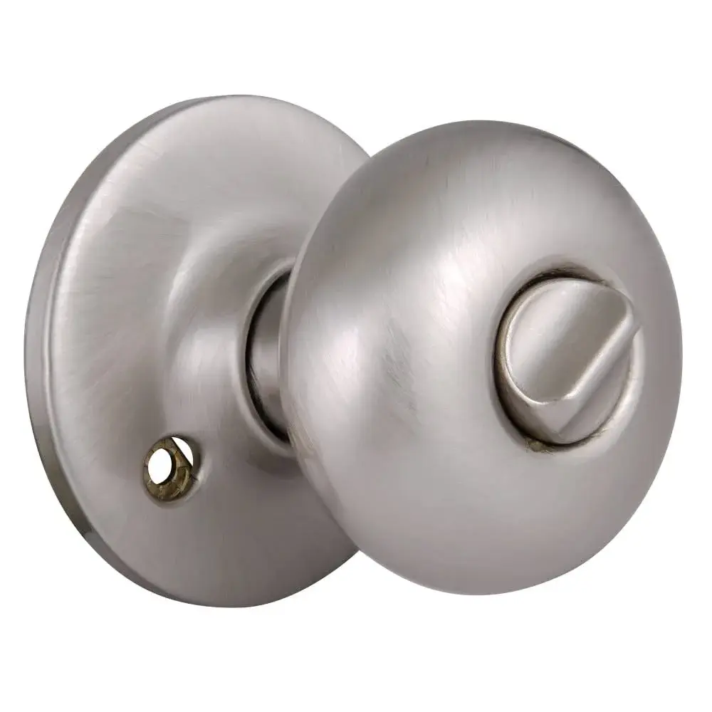 Design House Cambridge Privacy Door Knob, Satin Nickel | ANSI Grade-3 Certified Residential Security - view 8