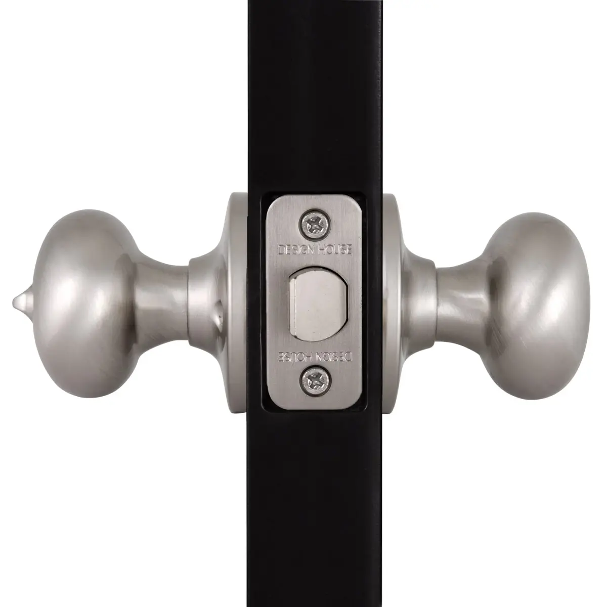 Design House Cambridge Privacy Door Knob, Satin Nickel | ANSI Grade-3 Certified Residential Security - view 9