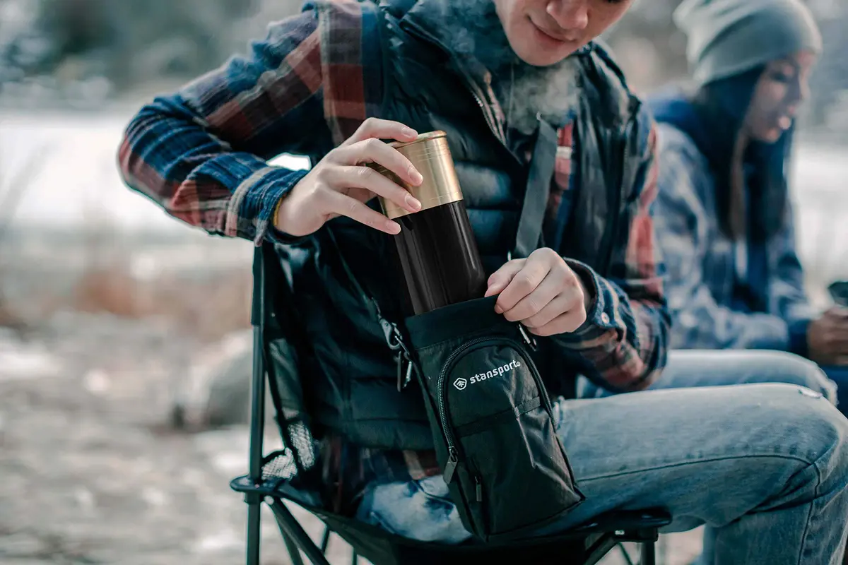 Stansport 12 Gauge Shotshell Thermo Bottle - Black | Shotgun Shell Design, 25oz, Keeps Liquids Hot/Cold 24h - view 7