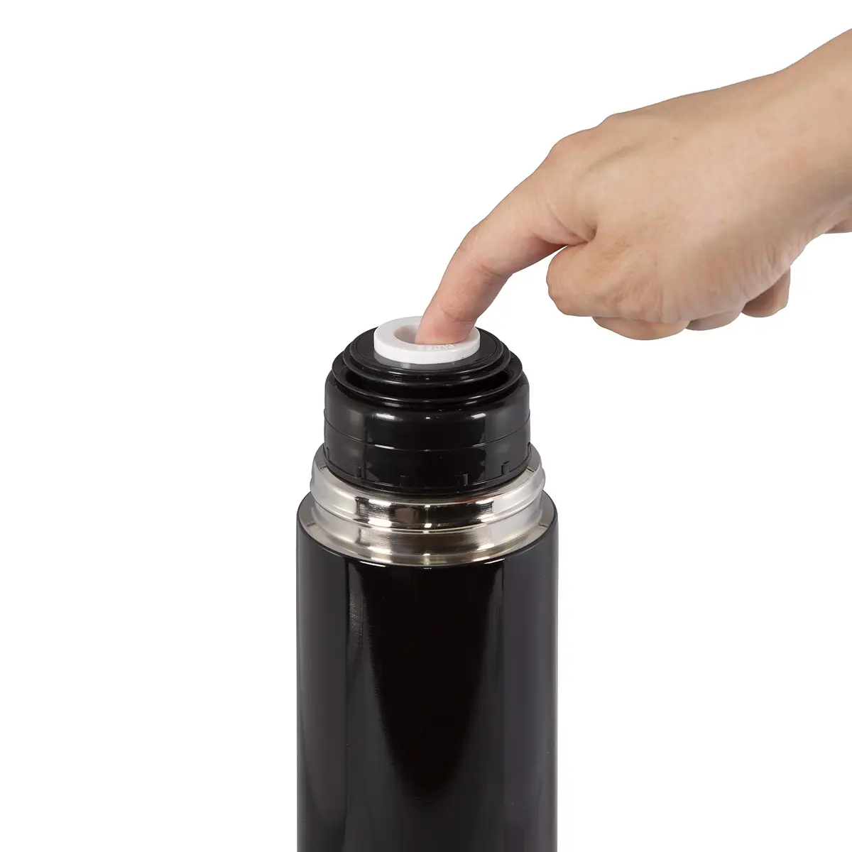 Stansport 12 Gauge Shotshell Thermo Bottle - Black | Shotgun Shell Design, 25oz, Keeps Liquids Hot/Cold 24h - view 3