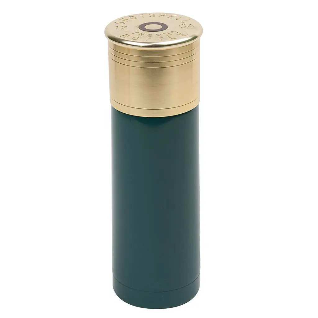 Stansport Bullet Thermo Bottle 25oz | Shotgun Shell Design, Double Wall Insulated, Green - main product image