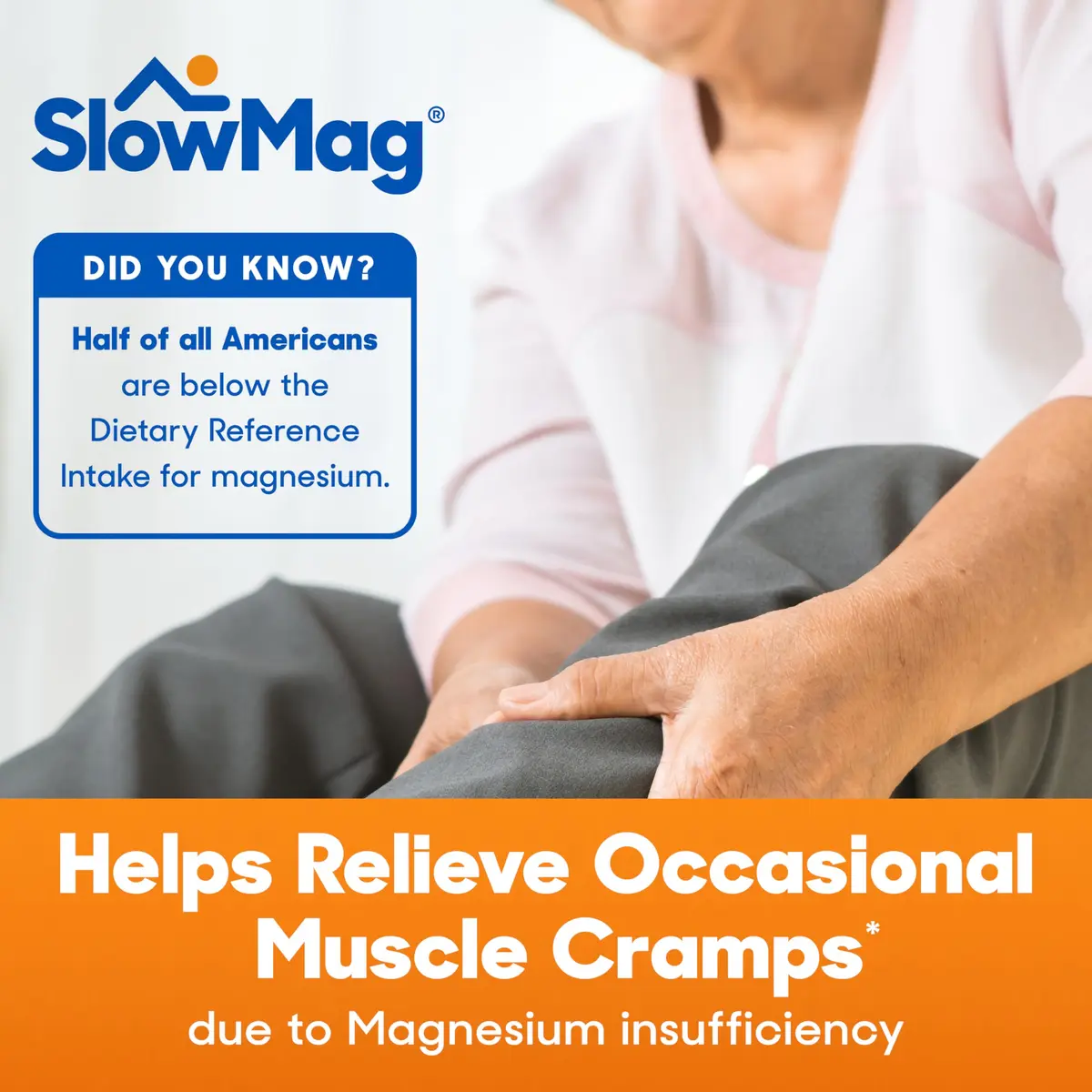 SlowMag Muscle + Heart Magnesium Chloride with Calcium Supplement to Support Muscle Relaxation, Occasional Muscle Cramping & Heart Health, High Absorption, 60 Count - view 4