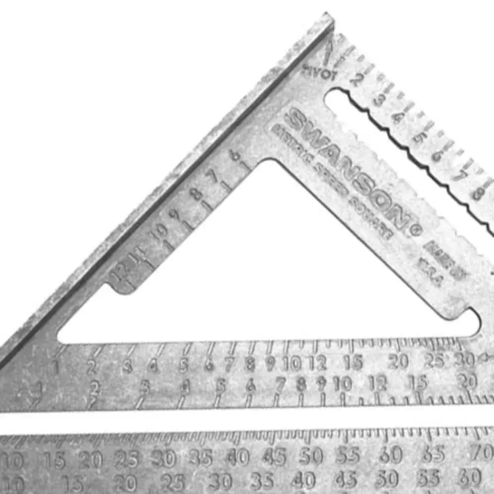 Swanson NA202 Metric Speed Square Layout Tool 25cm (9.8 inch) | Essential for Accurate Carpentry & Rafter Layout - view 2