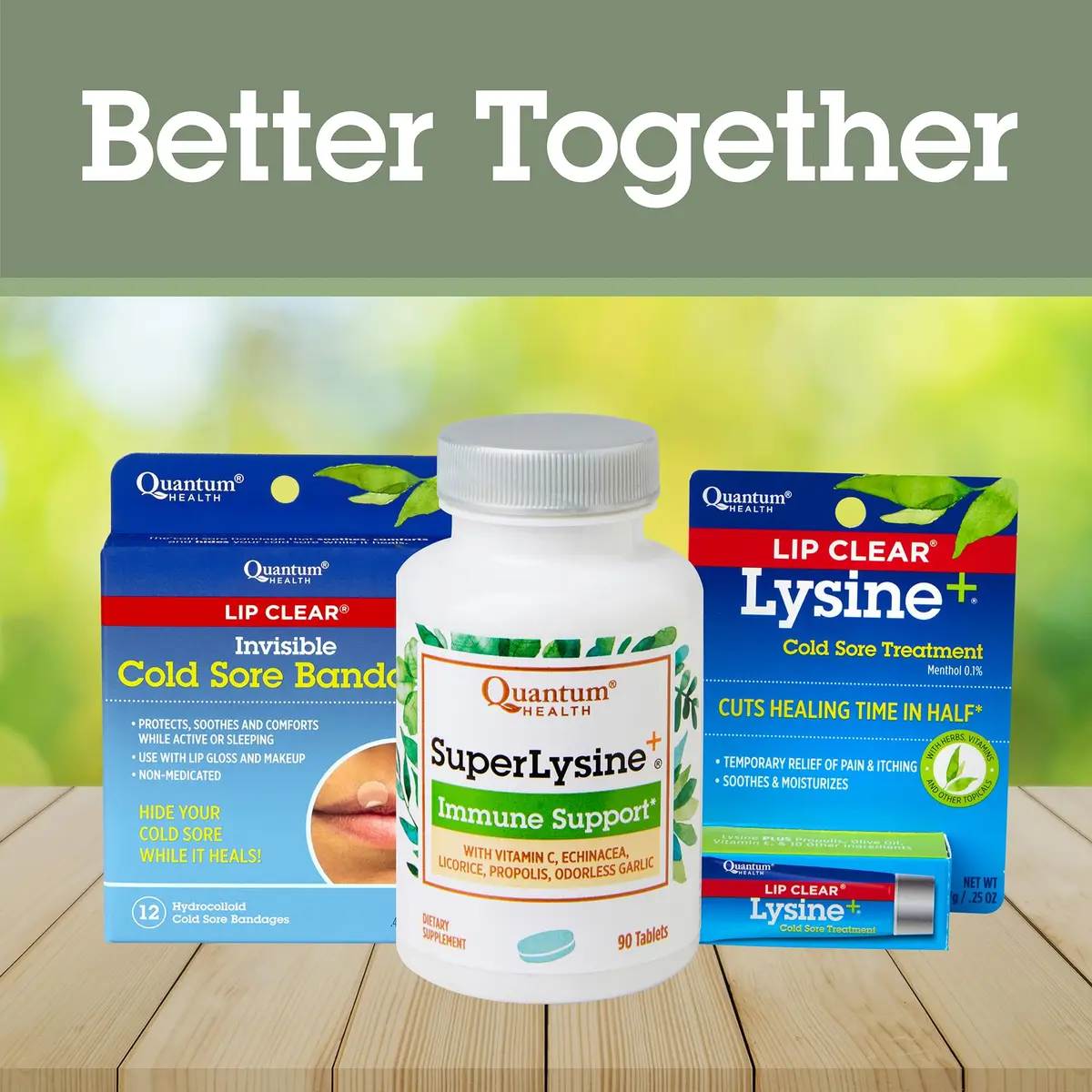 Quantum SuperLysine+ 1500mg L-Lysine Tablets | Immune & Lip Support, 90 Count - view 7