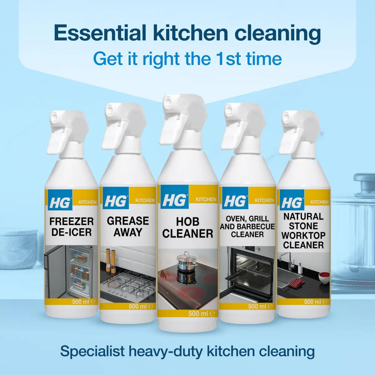 HG ceramic hob daily cleaner 72 Fl Oz | All-purpose ceramic hob cleaner for daily use in Indian kitchens - view 6