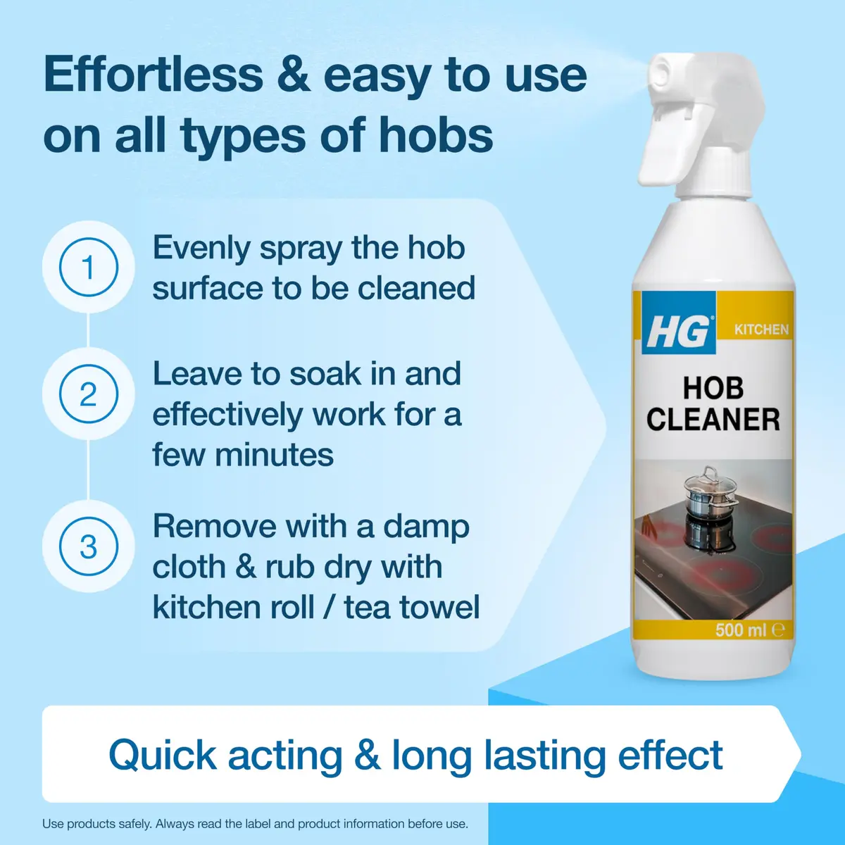 HG ceramic hob daily cleaner 72 Fl Oz | All-purpose ceramic hob cleaner for daily use in Indian kitchens - view 4