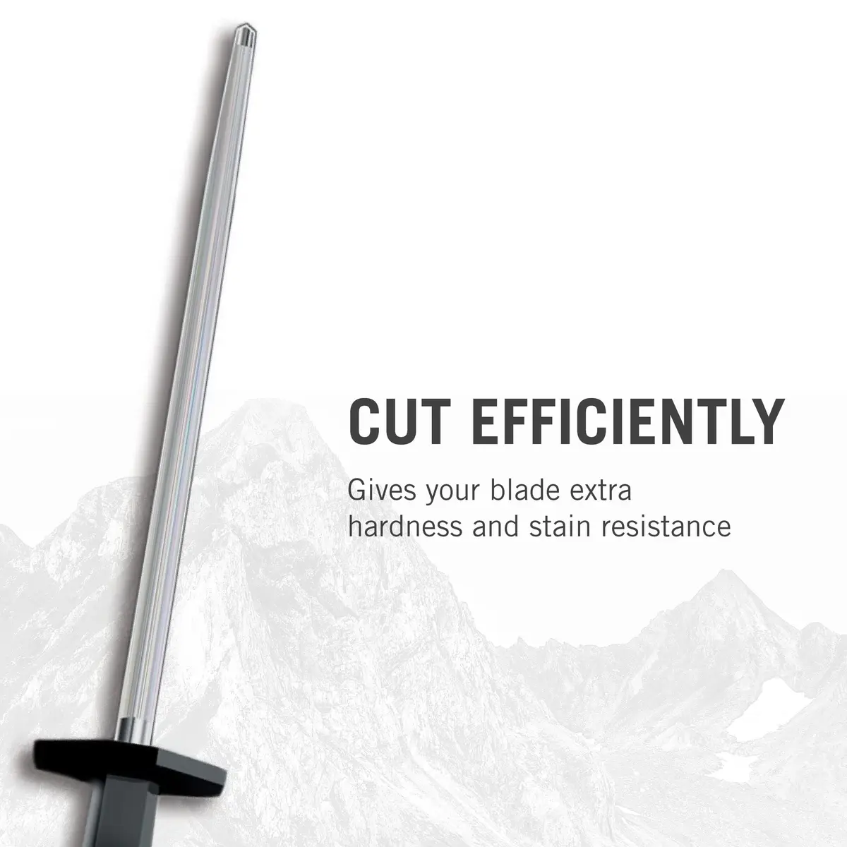 Victorinox Honing Steel 25.4 cm (10-Inch) with Black Plastic Handle | Maintains Knife Edge - view 3