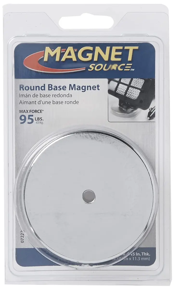 Magnet Source Round Base Magnet 8.1 cm (3.19") | Industrial Grade Holding Power - view 2