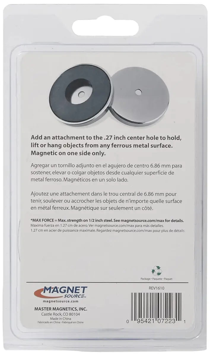 Magnet Source Round Base Magnet 8.1 cm (3.19") | Industrial Grade Holding Power - view 3