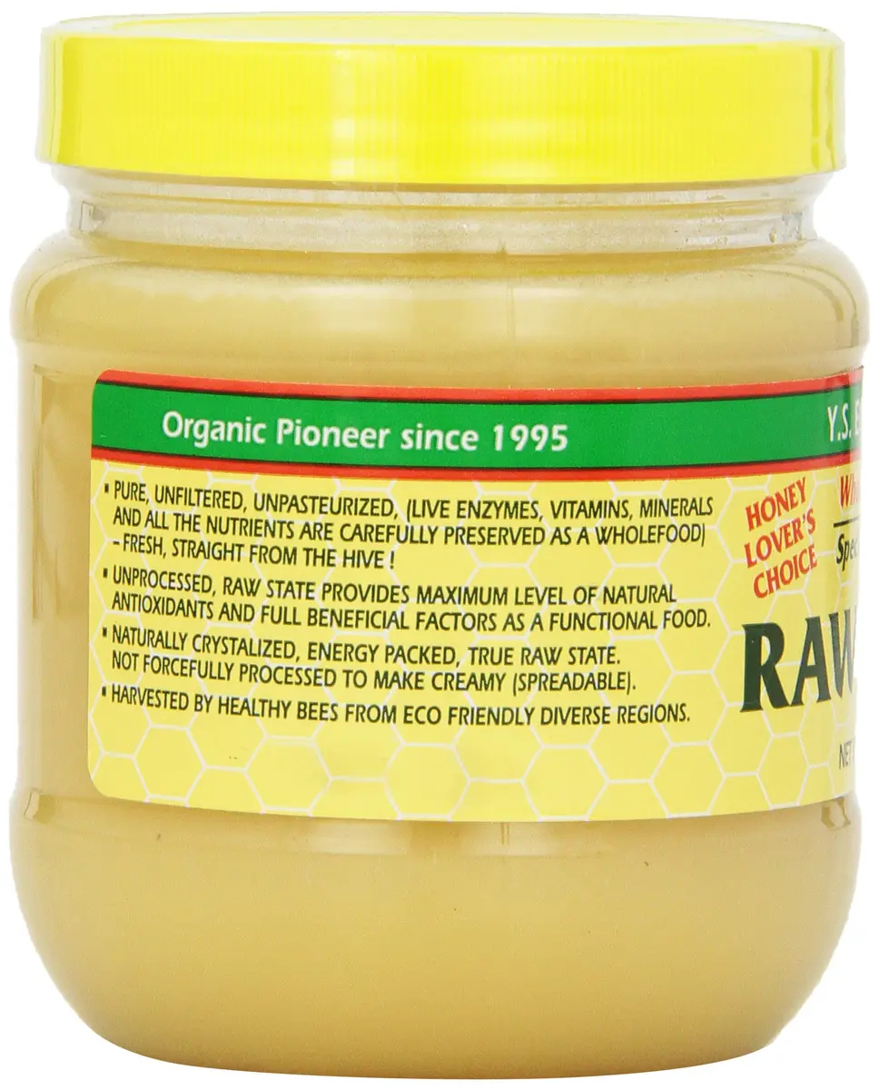 YS Organic Raw Honey 14oz | Crystallized, Unprocessed, Certified Organic - view 3