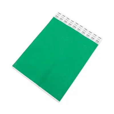 Advantus Tyvek Wristbands Green 100 Pack | Sequentially Numbered for Crowd Control - view 2