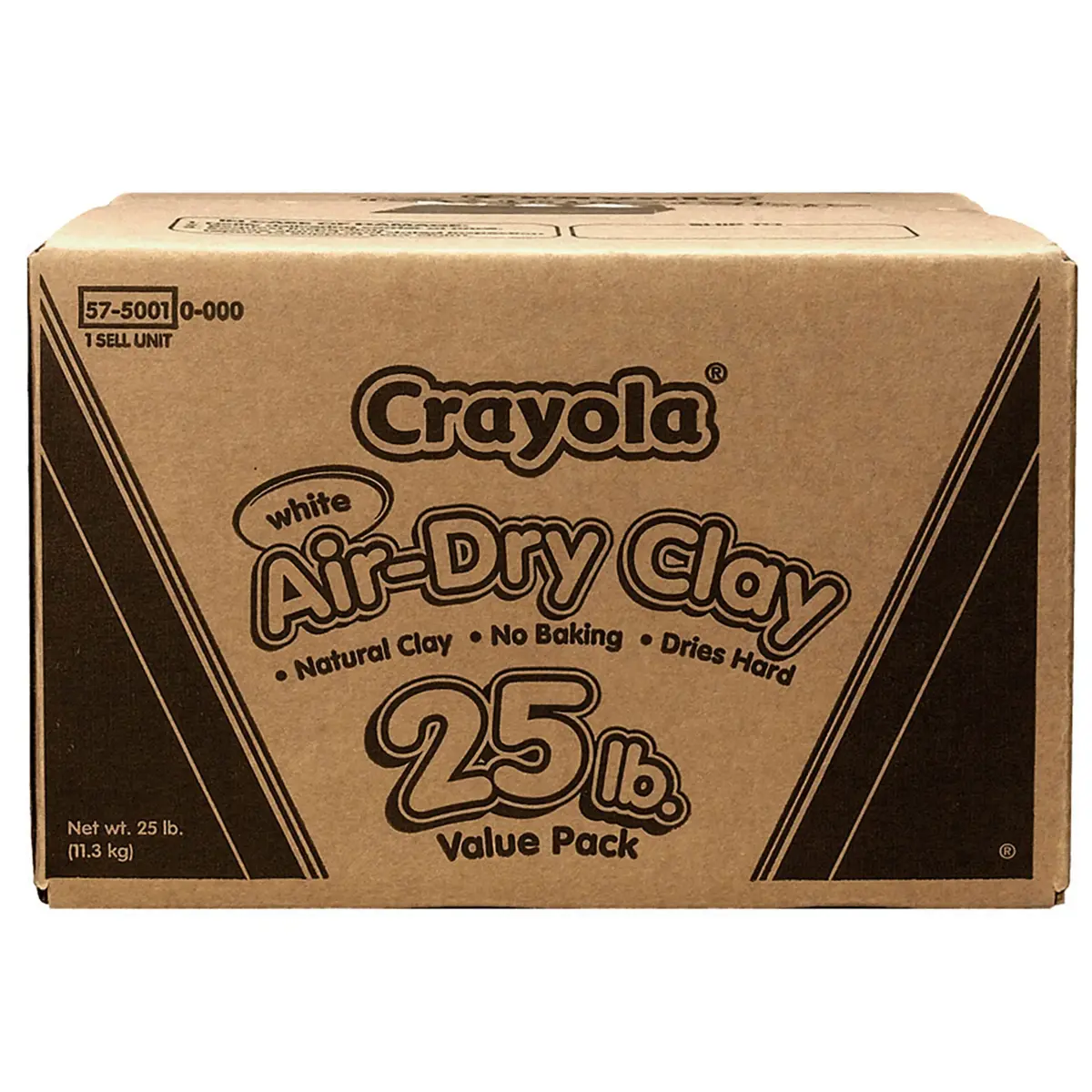 Crayola Air Dry Clay for Kids - White, 25 lb (11.3 kg) | Classroom Must-Haves, Bulk Modeling Clay for Sculpting & Molding - view 2