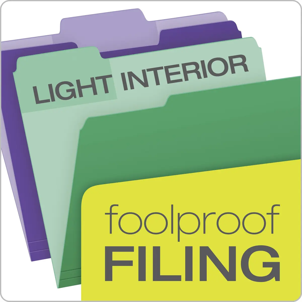 Pendaflex Colored File Folders, 30 Pack, Letter Size (21.6 x 27.9 cm) | Eraseable Tabs for Dynamic Organization - view 4