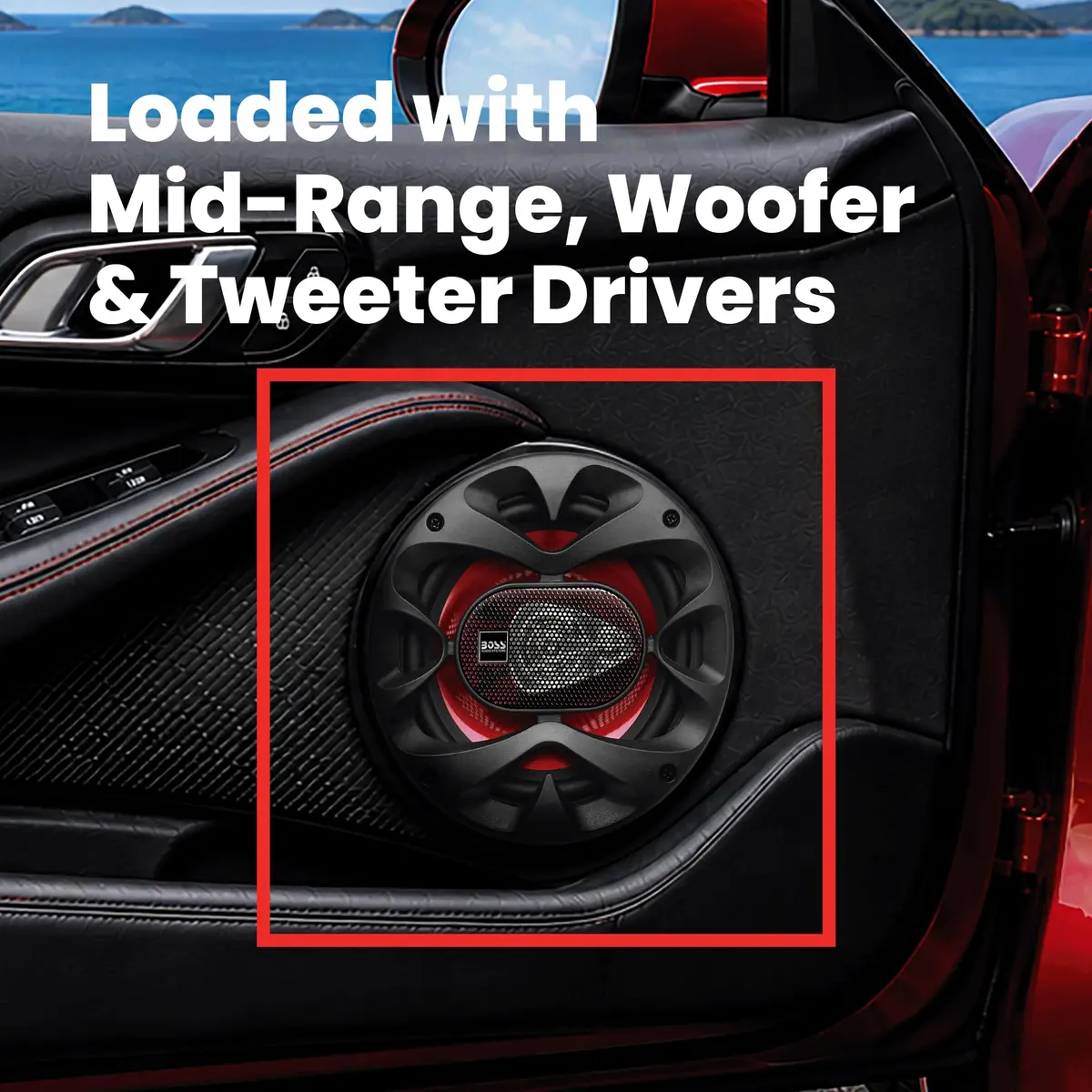 BOSS Audio Systems CH6530 6.5 Inch Car Speakers | 300 Watts, 3-Way, Full Range, Coaxial, 4 Ohms - view 4