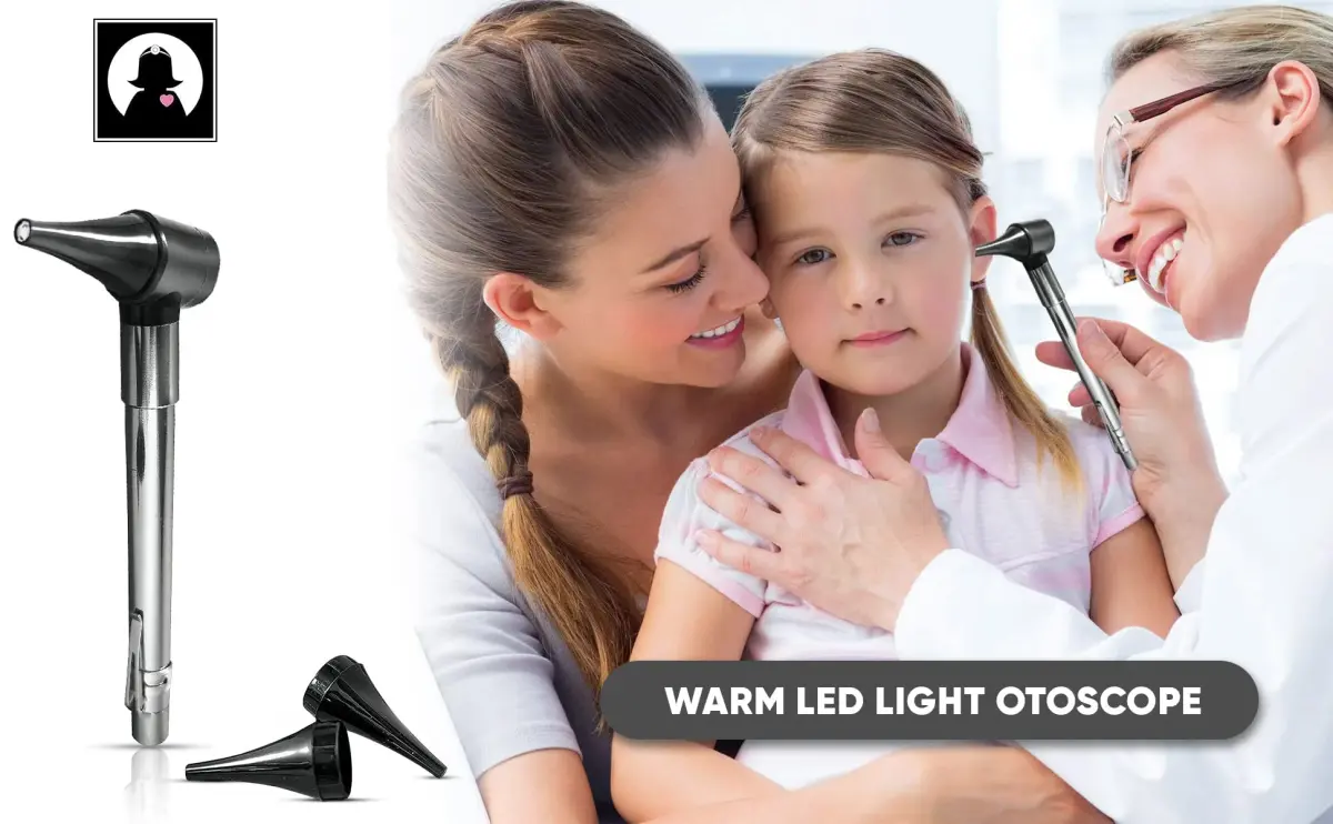 Doctor Mom Slimline Stainless LED Otoscope | Professional Healthcare Diagnostic Tool - view 3
