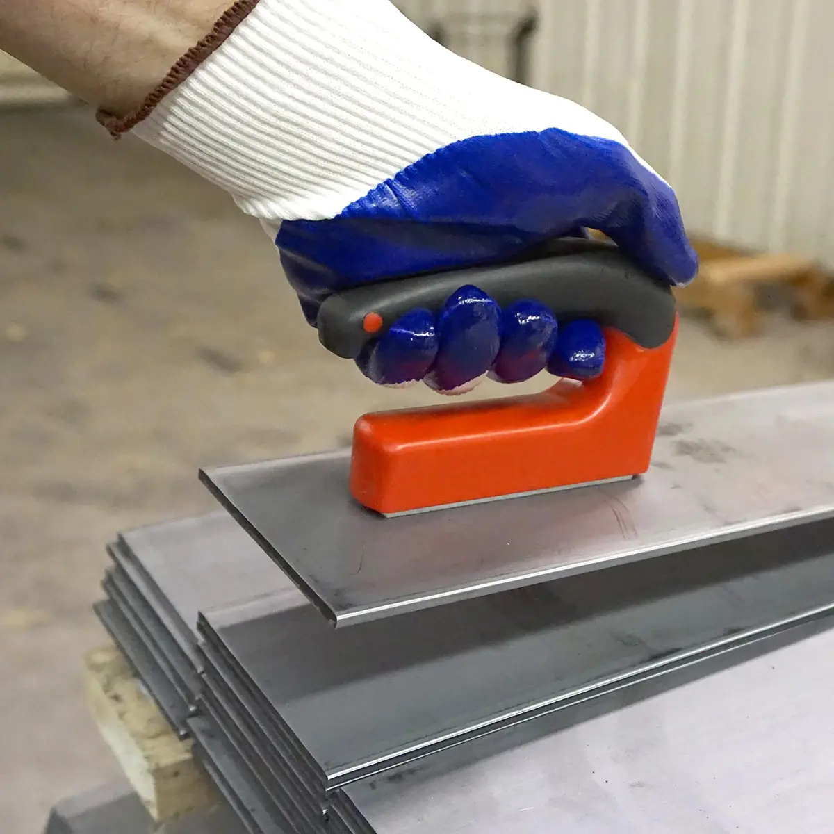 Master Magnetics Red 100 lb Pull Force Ergonomic Handle Magnet | Heavy Duty Utility Magnet - view 7