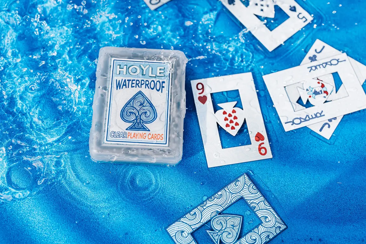 Hoyle Waterproof Clear Plastic Playing Cards 1 Deck (7.8cm x 2.2cm x 10cm) | ASTM-Tested for Outdoor Pool & Travel - view 4