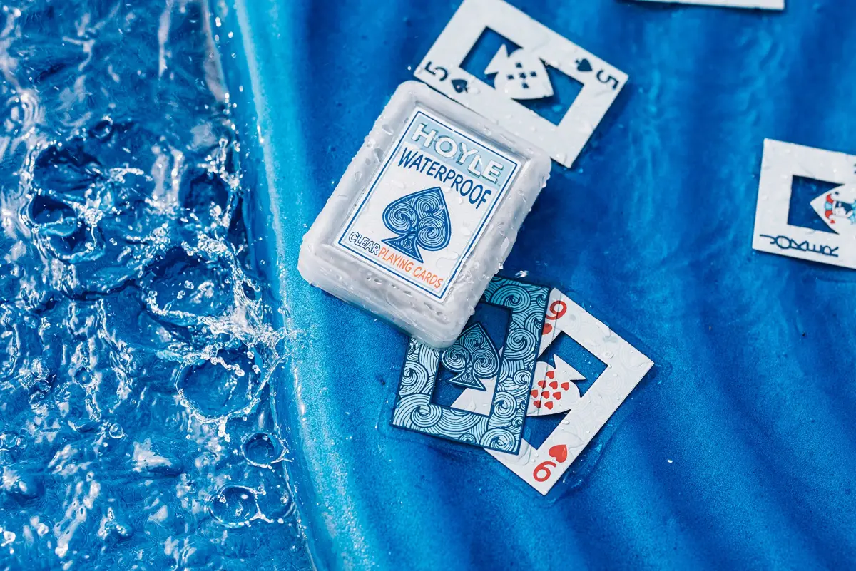 Hoyle Waterproof Clear Plastic Playing Cards 1 Deck (7.8cm x 2.2cm x 10cm) | ASTM-Tested for Outdoor Pool & Travel - view 5