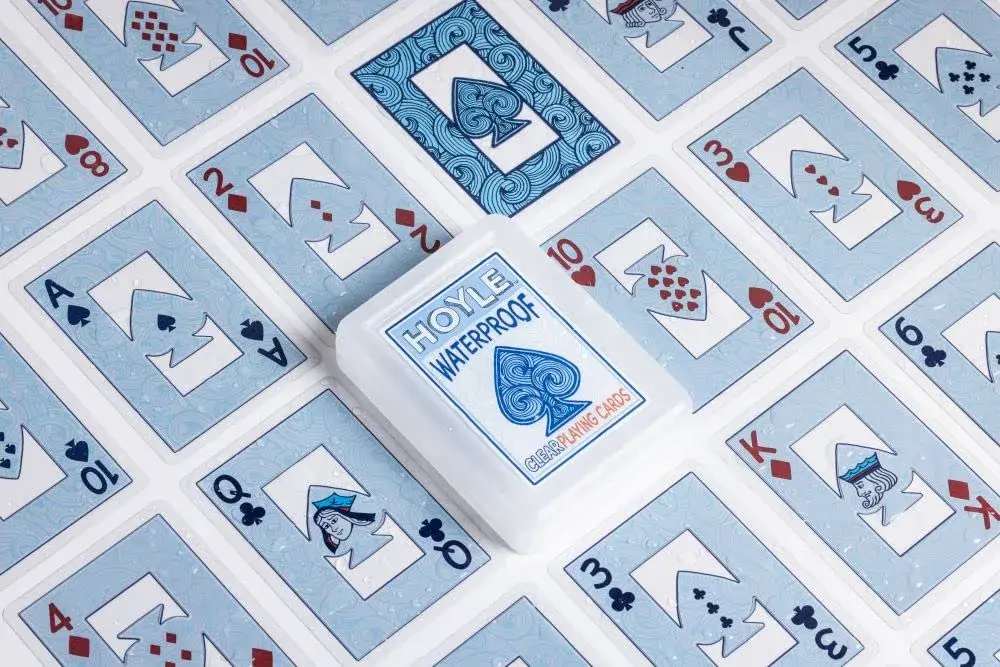 Hoyle Waterproof Clear Plastic Playing Cards 1 Deck (7.8cm x 2.2cm x 10cm) | ASTM-Tested for Outdoor Pool & Travel - view 2
