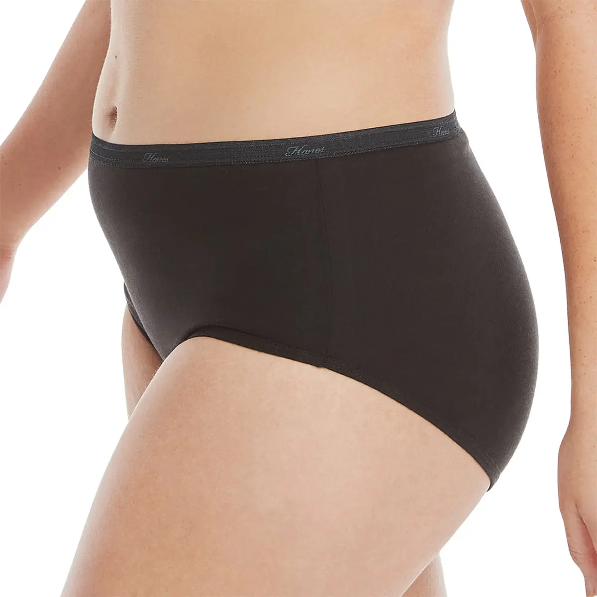 Hanes Women's Plus Size Cotton Brief Underwear 6-Pack (Size 6) | Moisture-Wicking & Full Coverage - view 3