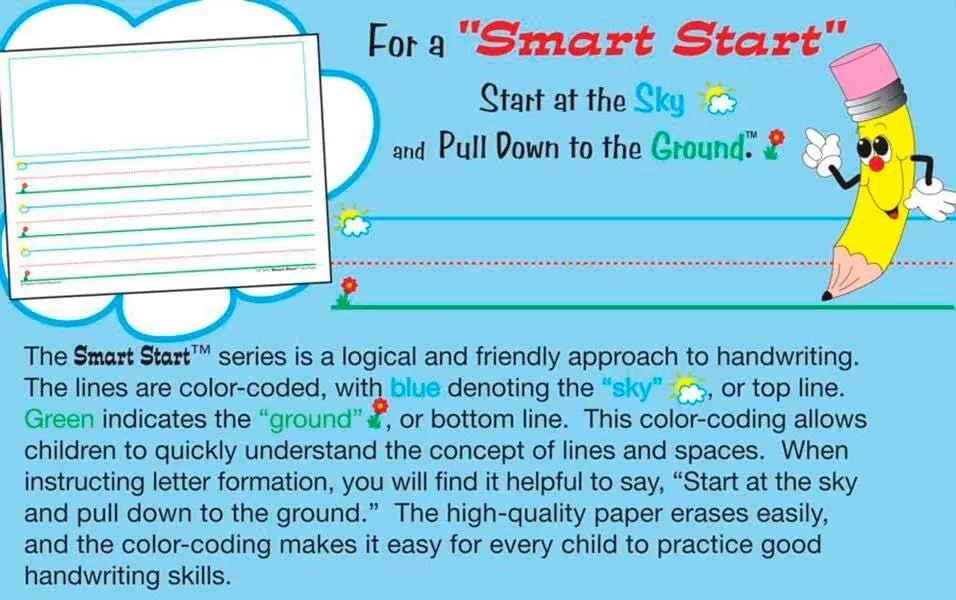 Teacher Created Resources Smart Start K-1 Story Tablet | 40 Sheets, 8.5" x 11" | Promotes Early Writing Success - view 4